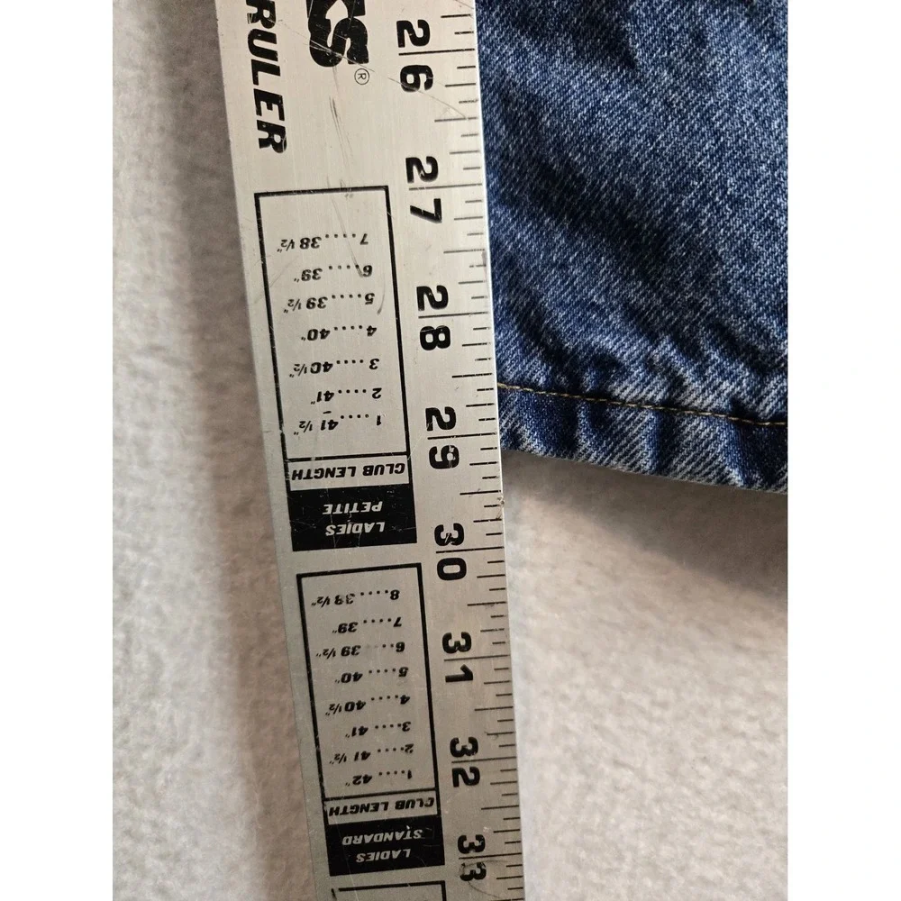 Wrangler Authentics Mens Fleece Jeans Size 42 x 30 Blue Denim 100% Cotton